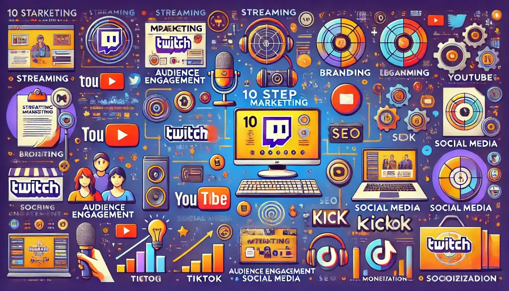 10-Punkte-Plan zur optimalen Vermarktung eines Streams auf Twitch, YouTube, TikTok oder Kick 1 Vermarktung eines Streams.