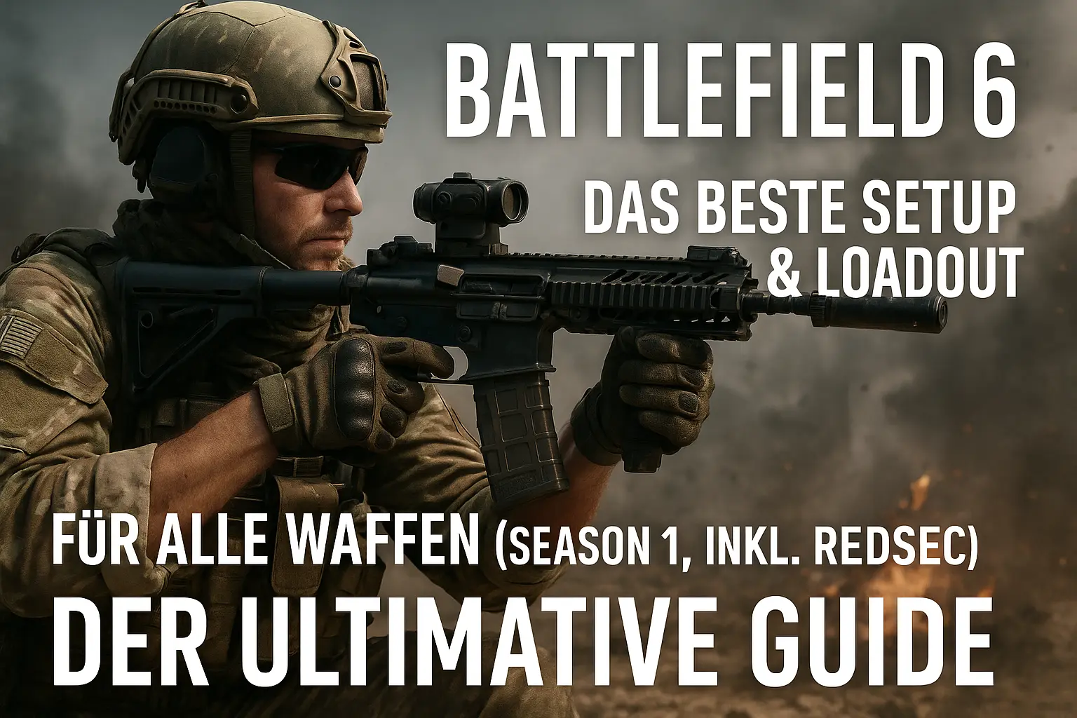 Battlefield 6: Das beste Setup & Loadout für alle Waffen (Season 1, inkl. RedSec) – Der ultimative Guide 1 Battlefield 6, Battlefield 6 Loadouts, beste Waffen Battlefield 6, BF6 Meta, Battlefield 6 RedSec Loadout, BF6 Attachments, BF6 Klassen Guide, M4A1 Loadout Battlefield 6, Kord RedSec, UMG-40 Build