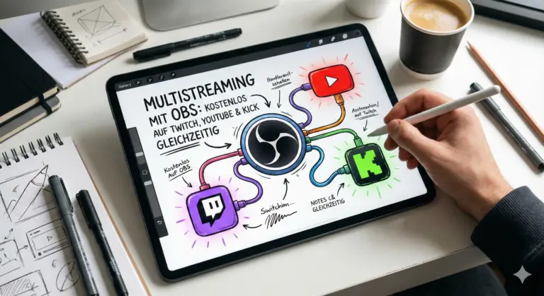 Simulcasting mit OBS: So streamst du kostenlos auf Twitch, YouTube & Kick gleichzeitig (2025 Anleitung) 8 OBS Multistreaming einrichten