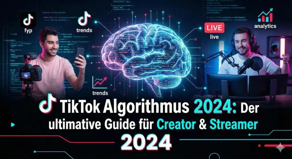 TikTok Algorithmus: Der ultimative Guide für Creator & Streamer 1 TikTok Algorithmus, TikTok Algorithmus erklärt, TikTok für Gamer, TikTok Streaming vs Twitch, Viral gehen auf TikTok, TikTok SEO Optimierung, For You Page Faktoren