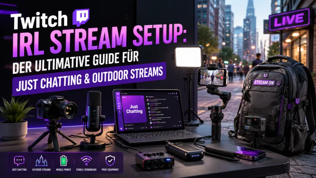 Twitch IRL Stream Setup Der ultimative Guide f&uuml;r Just Chatting Outdoor Streams