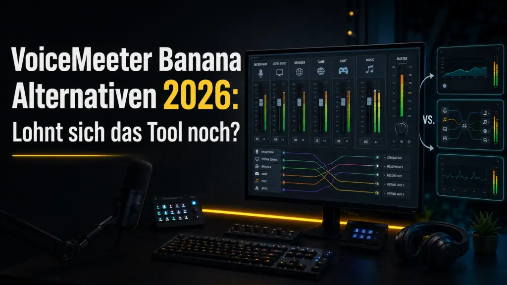 VoiceMeeter Banana Alternativen 2026: Hat das virtuelle Mischpult heute noch eine Bedeutung? 2 VoiceMeeter Banana Alternativen