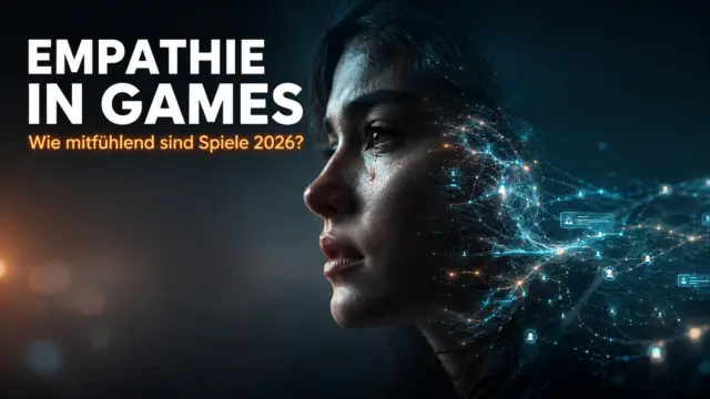 Empathie in Games: Wie mitfühlend können Spiele im Jahr 2026 sein? 1 Empathie in Games: Nahaufnahme eines hochdetaillierten digitalen Charakters mit emotionalem Gesichtsausdruck und reflektierenden HUD-Elementen. (KI-generiertes Bild)